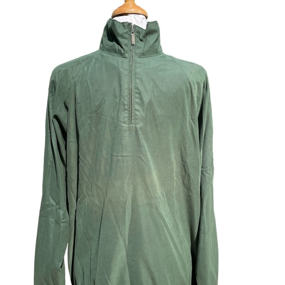 Callaway By Nordstrom Golf Windbreaker 1/4 Zip Medium Green Side Zip - Picture 1 of 6